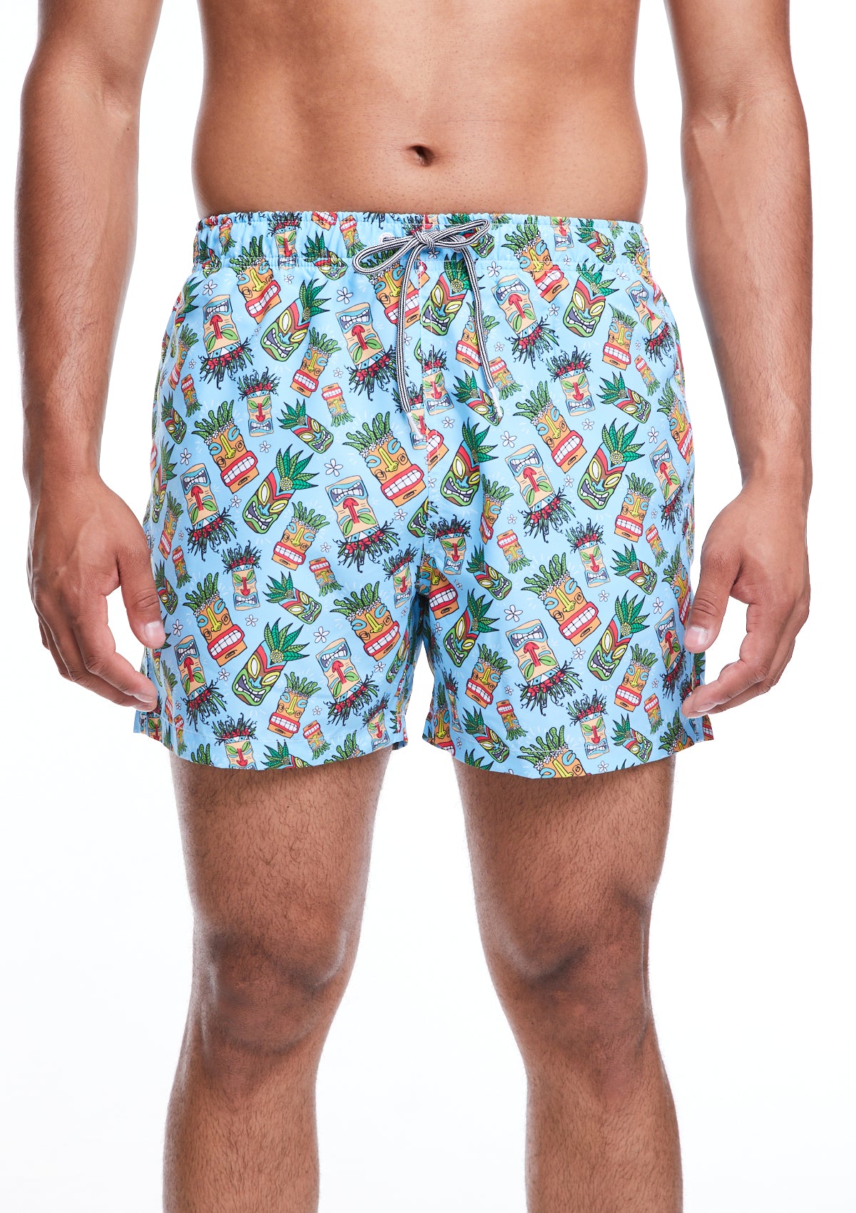 Boardies® SS22 Tiki Masks II Mid Length Swim Shorts