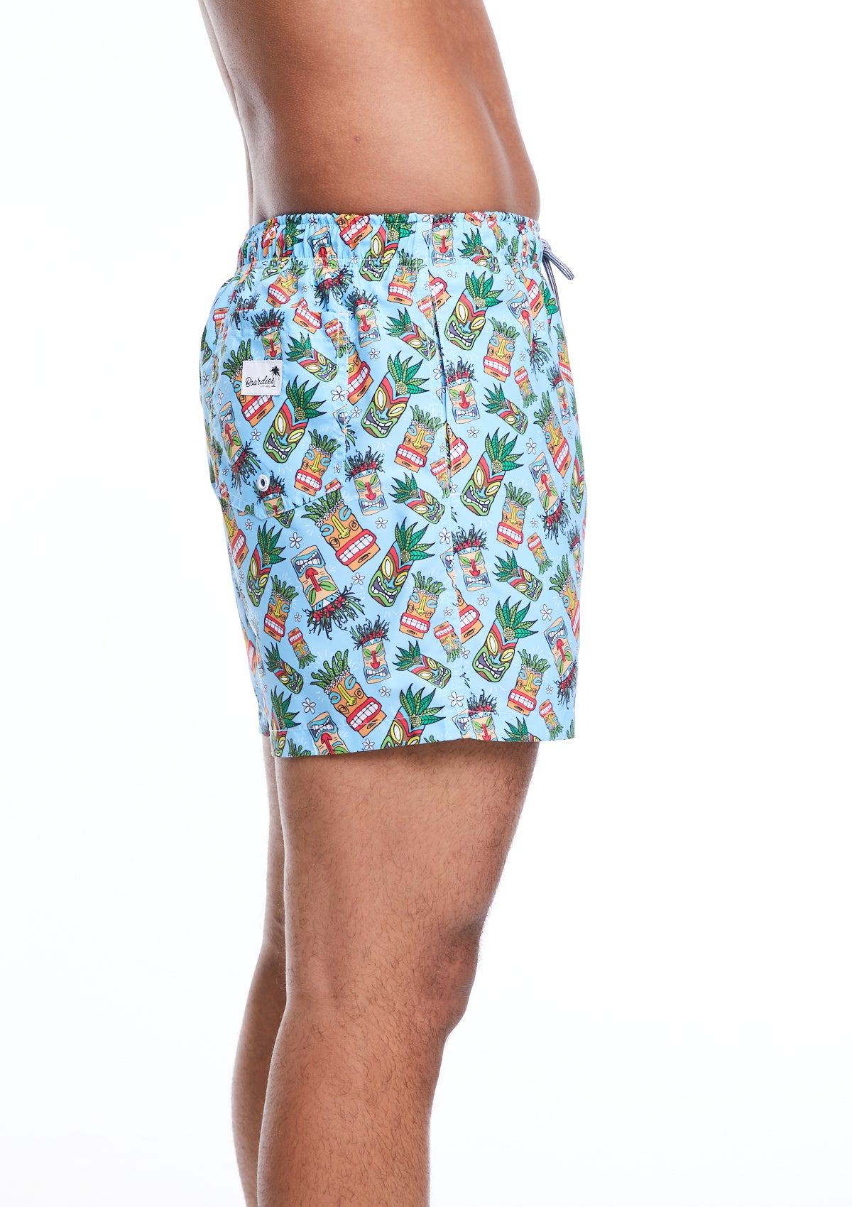 Boardies® SS22 Tiki Masks II Mid Length Swim Shorts