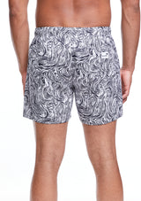 Boardies® SS22 Forest Faces Mid Length Swim Shorts