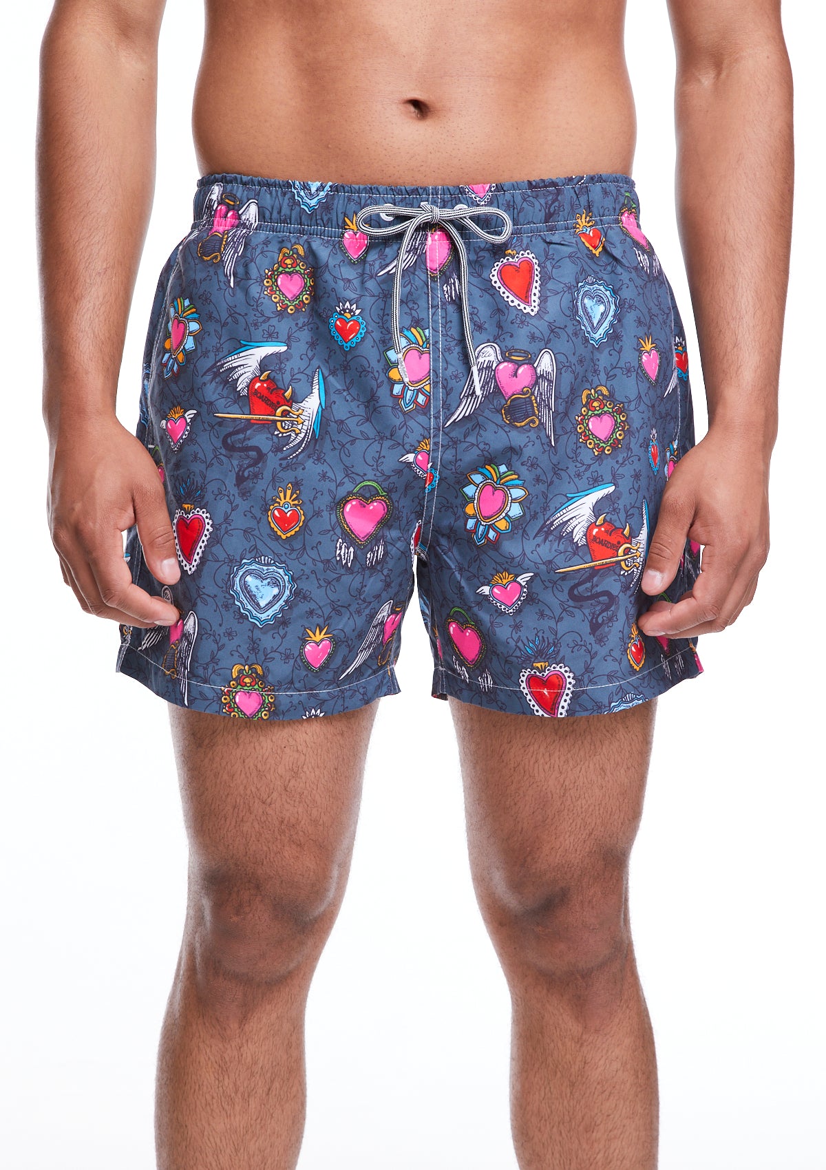 Boardies® SS22 Sacred Hearts Mid Length Swim Shorts