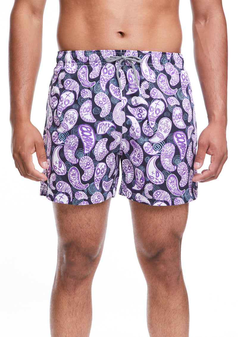 Boardies® SS22 X FOS - FOS Paisley Mid Length Swim Shorts