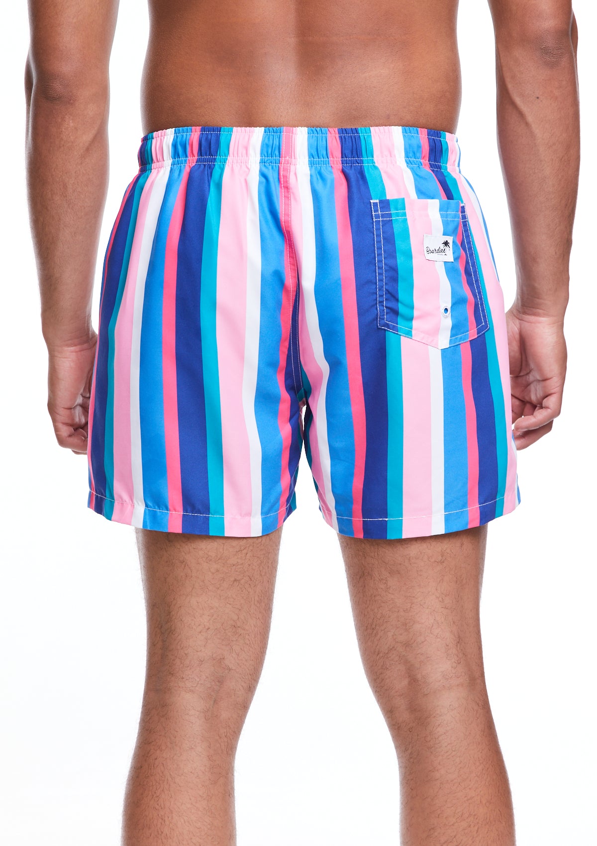 Boardies® SS22 Water Reactive Sundown Stripe Mid Length Swim Shorts