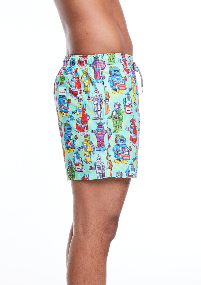 Boardies® Robots II Mid Length Swim Shorts