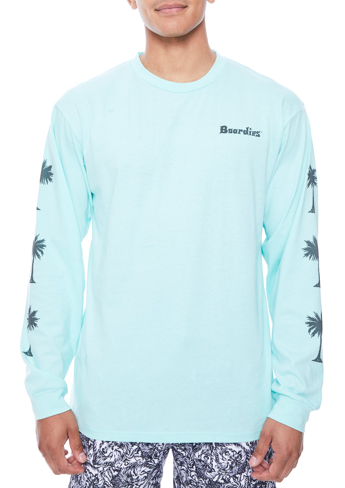 Palm Arm Green Long Sleeve T-Shirt