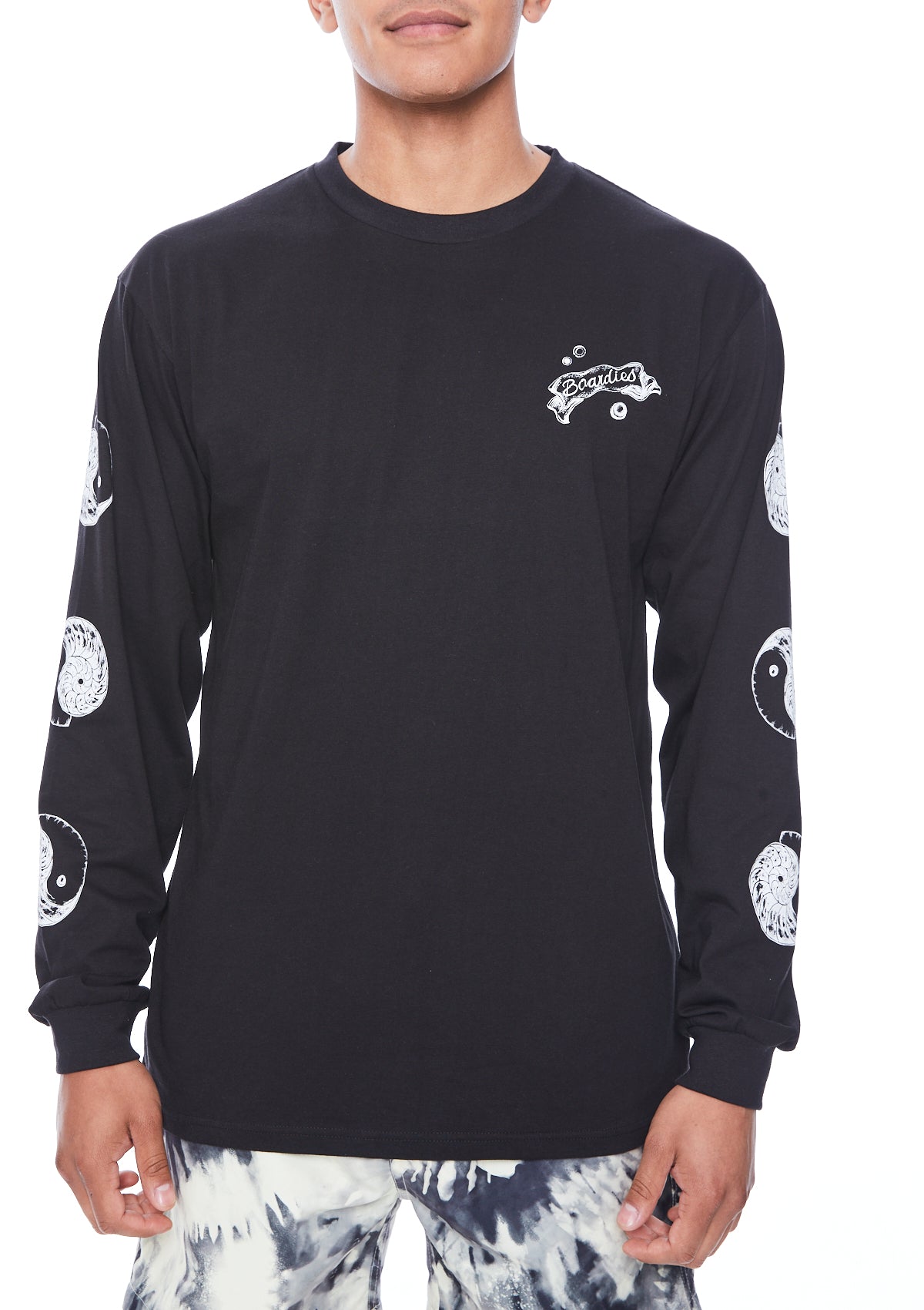 Black Yin Yang Long Sleeve T-Shirt