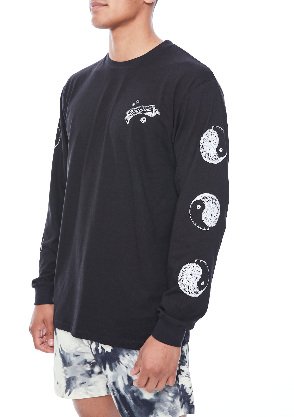 Black Yin Yang Long Sleeve T-Shirt