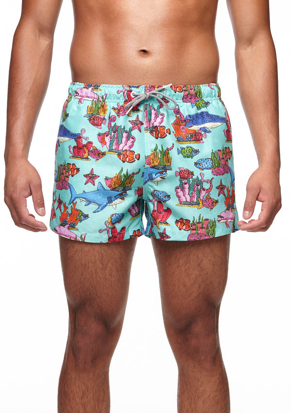 Boardies® Mulga Ocean Shortie Shorts Front