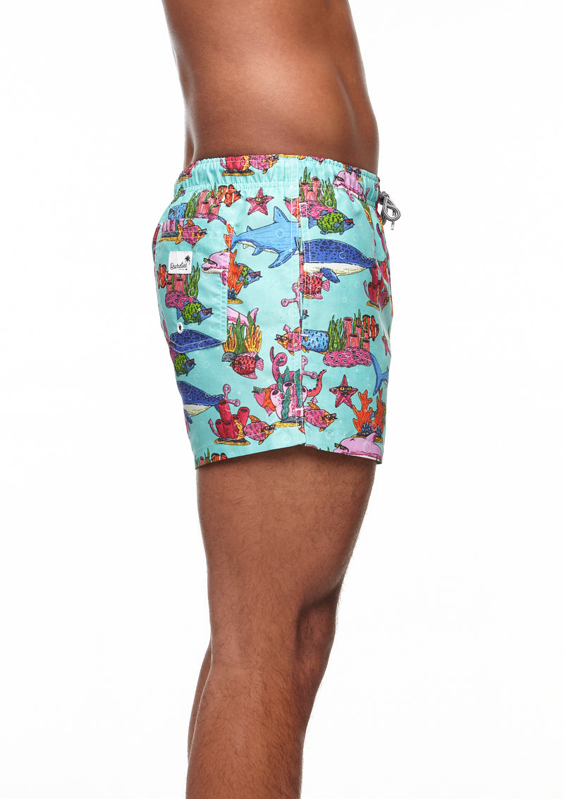 Boardies® Mulga Ocean Shortie Shorts Side