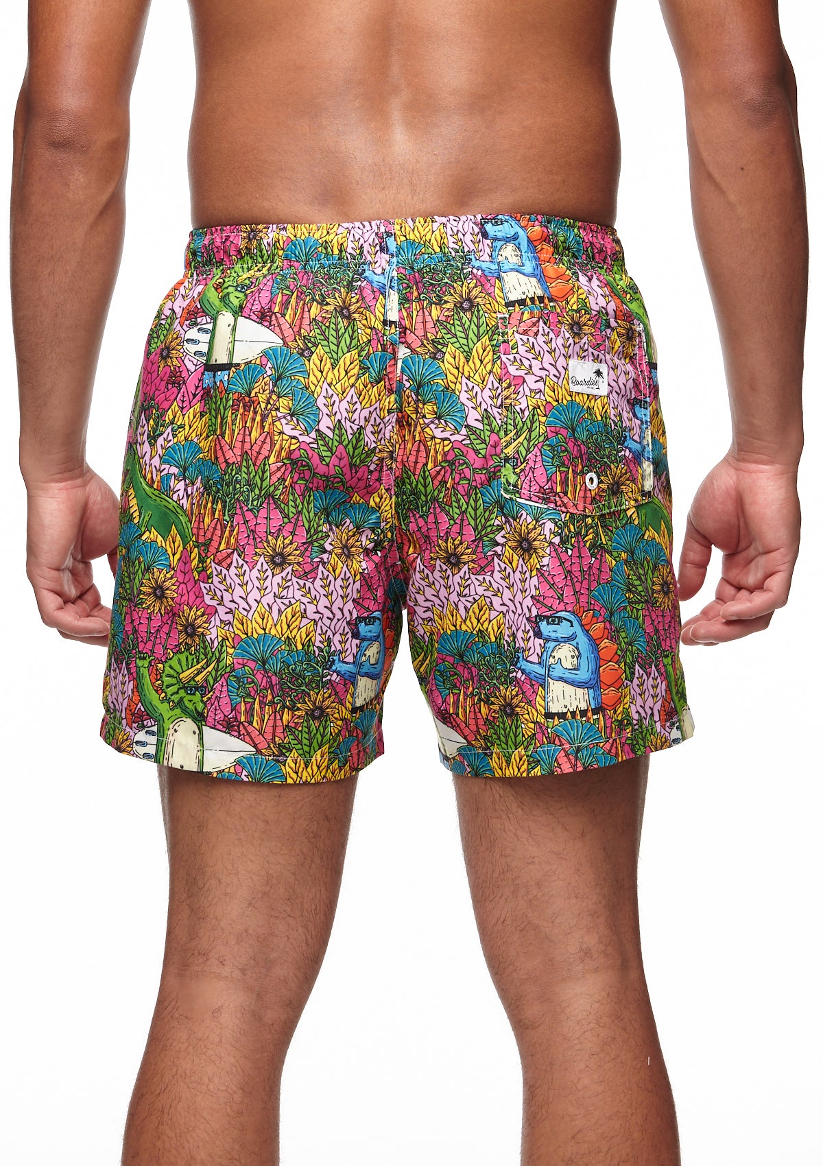 Boardies® Mulga Dinosaur Mid Shorts Back