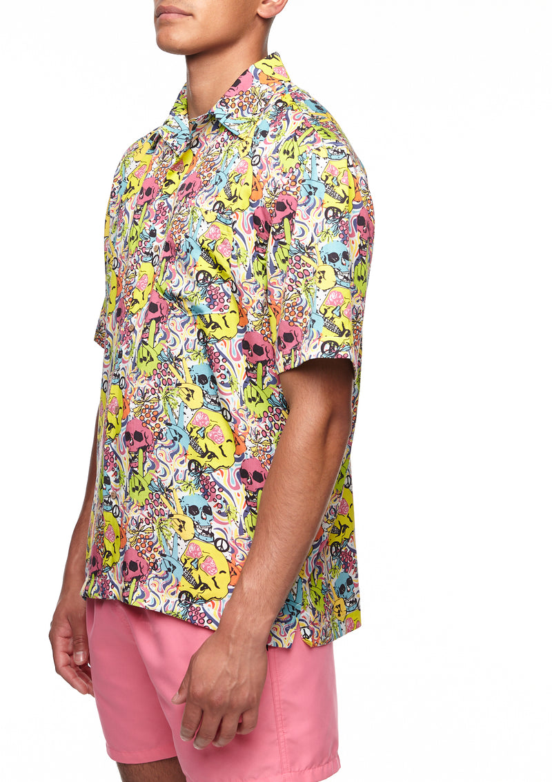 Boardies® Skull Grillz Short Sleeve Shirt Side