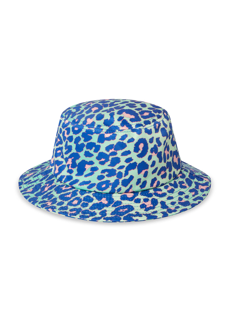 Boardies® Kids SS22 Lime Leopard Bucket Hat