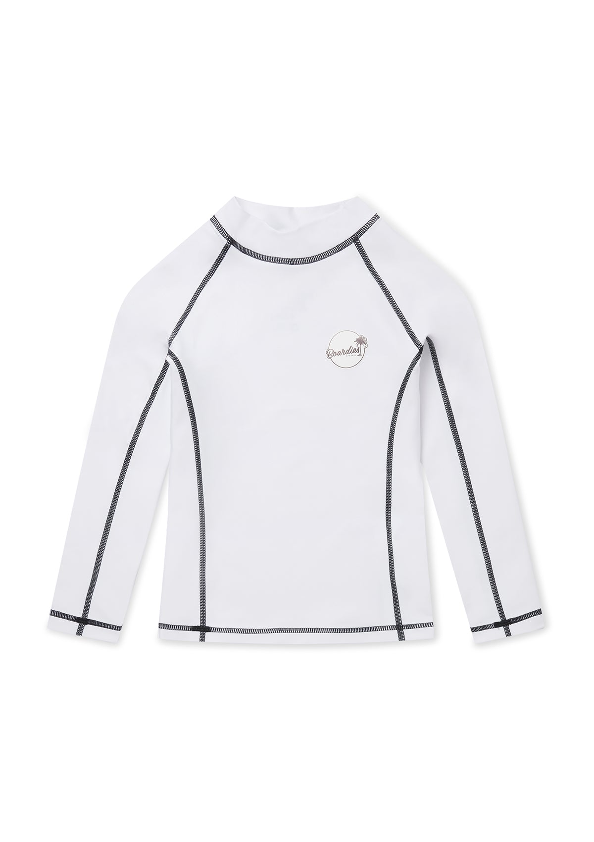 Boardies® Kids SS22 Classic White Rash Guard