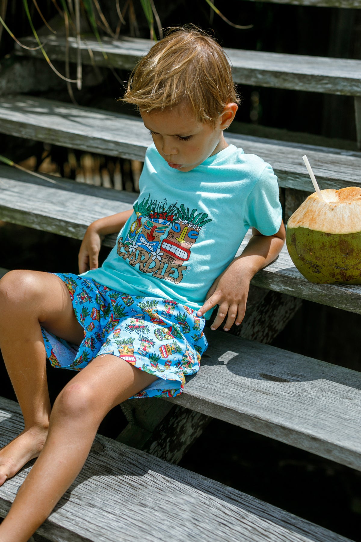 Boardies Kids Tiki Masks T-Shirt