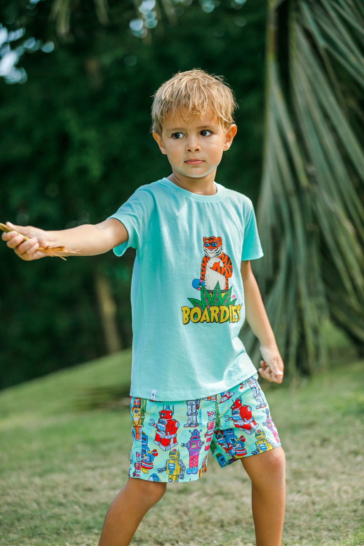 Boardies® Kids Robots Swim Shorts