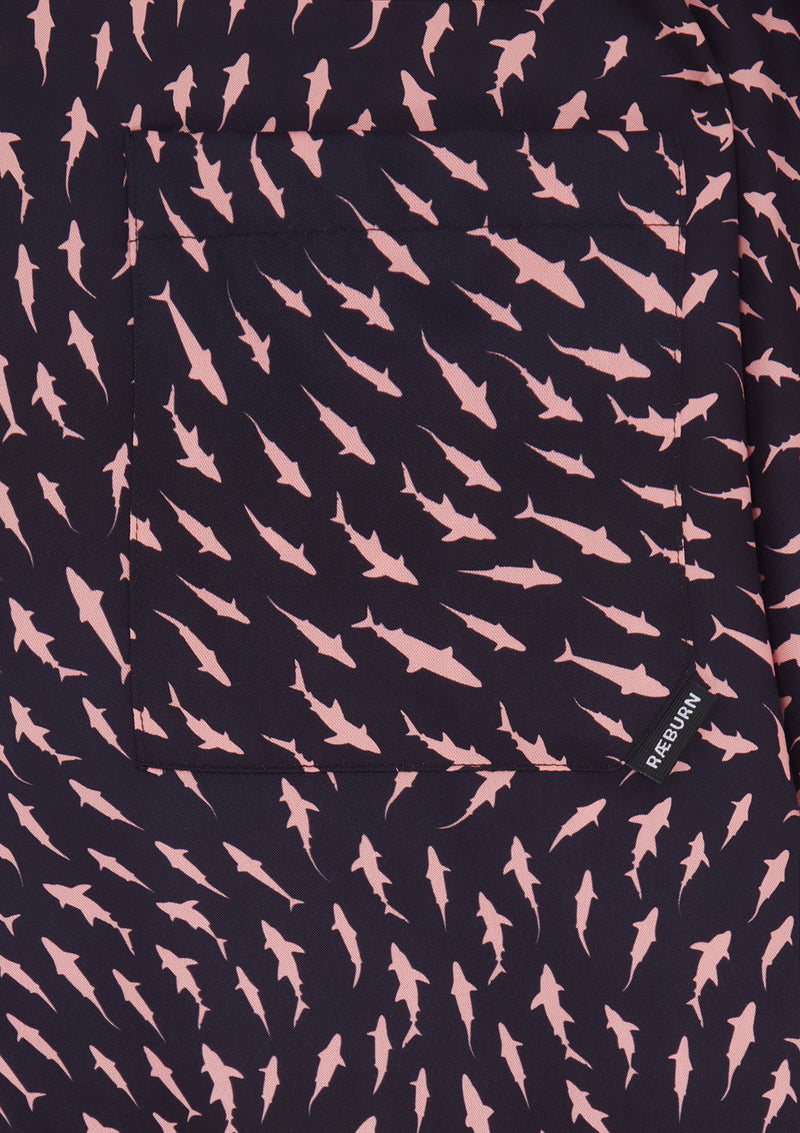 RÆBURN Sharks Pink Shirt