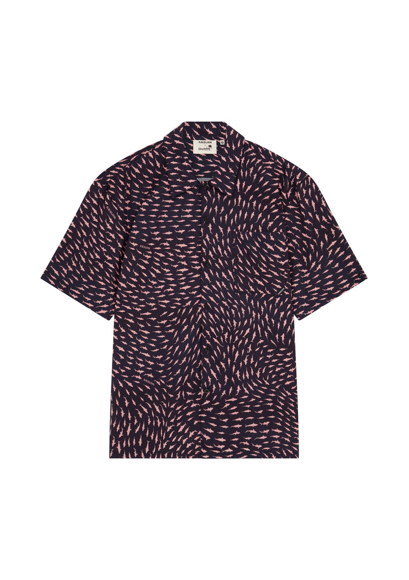 RÆBURN Sharks Pink Shirt