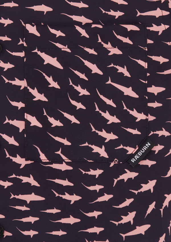 Kids RÆBURN Sharks Pink Shirt