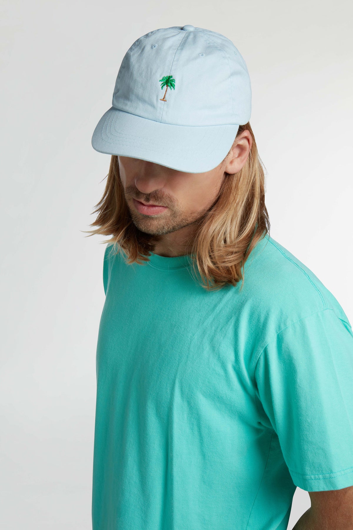 Boardies Blue Palm Dad Cap Close