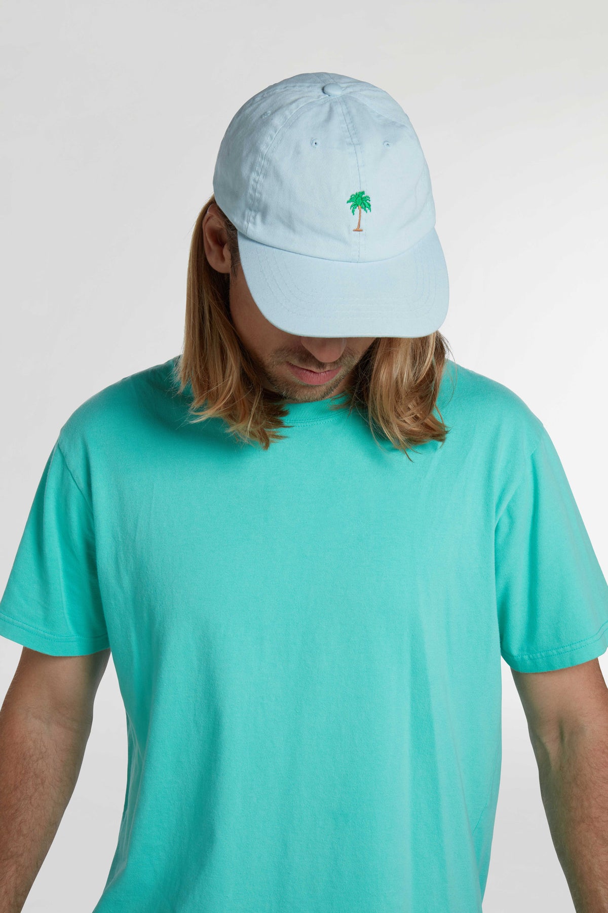Boardies Blue Palm Dad Cap Down