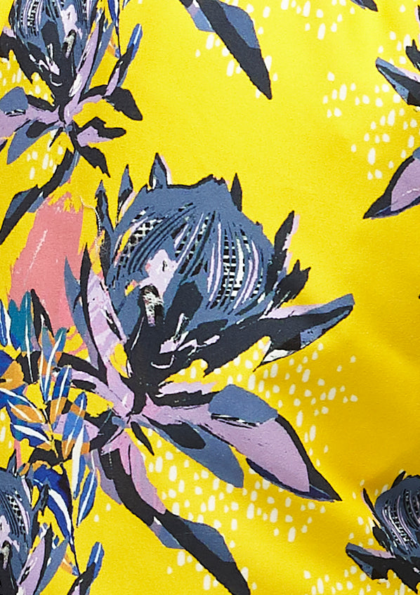 Boardies Banksia Shortie Shorts Print Close Up