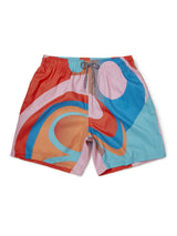 Boardies® X Lois O'Hara Wave Mid Shorts Flat Lay Front