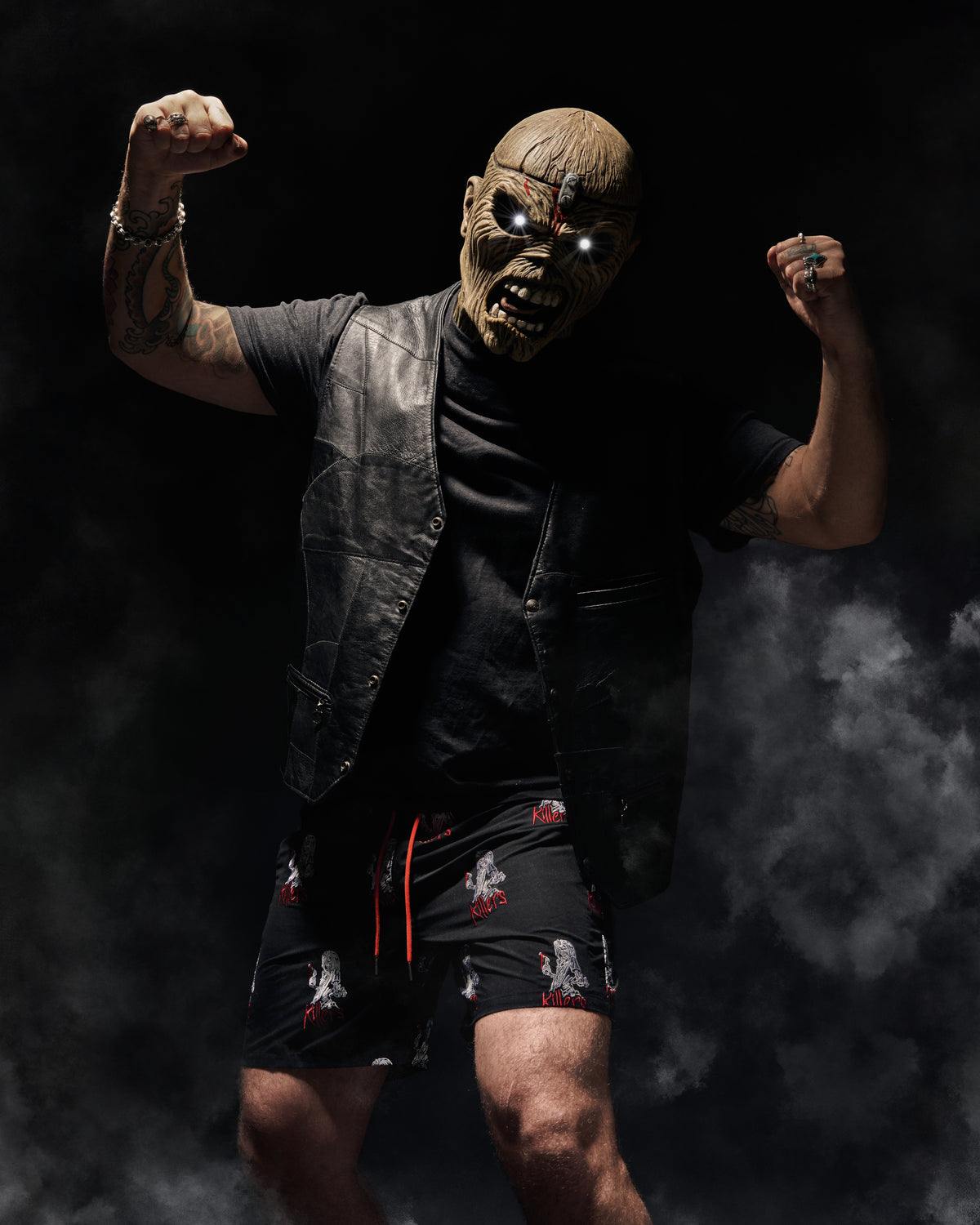 Boardies® X Iron Maiden Killers Mid Shorts Smoke