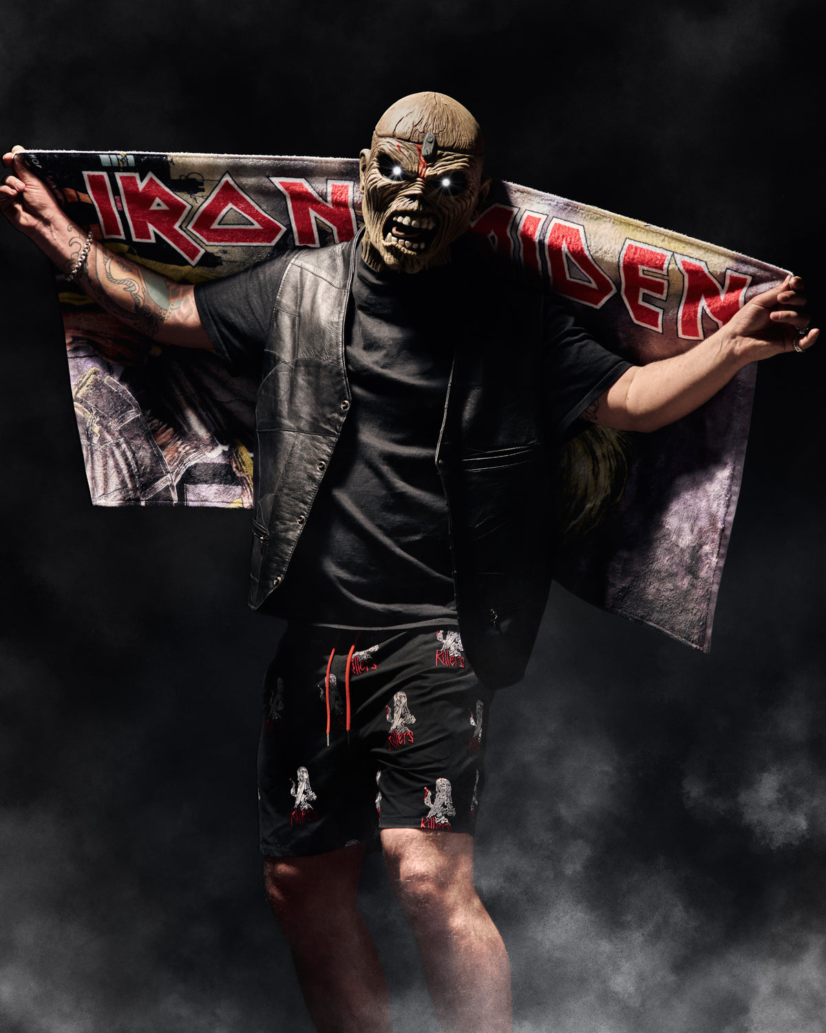 Boardies® X Iron Maiden Killers Mid Shorts Smoke