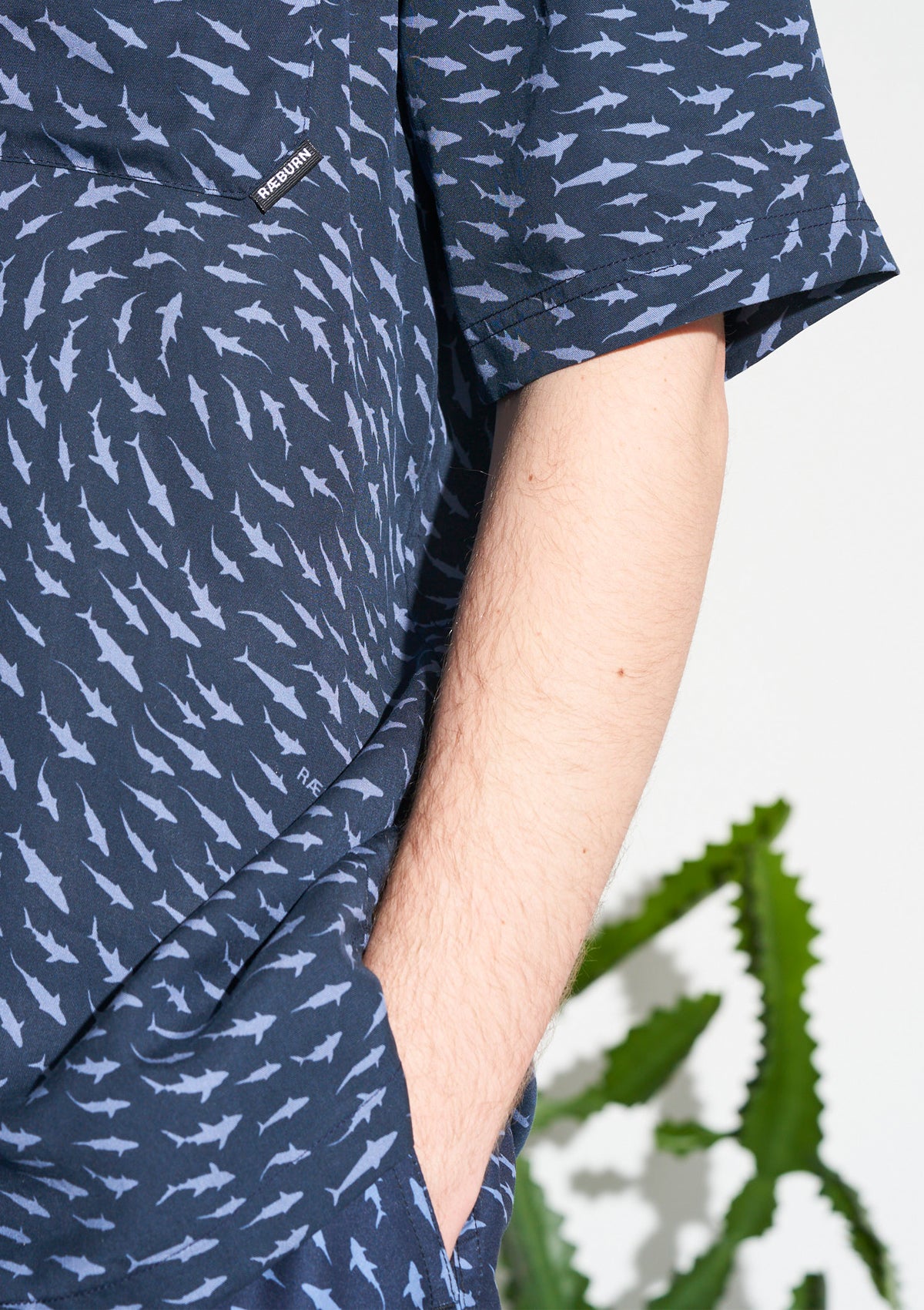 Boardies® X Raeburn Sharks Grey Sleeve Detailing