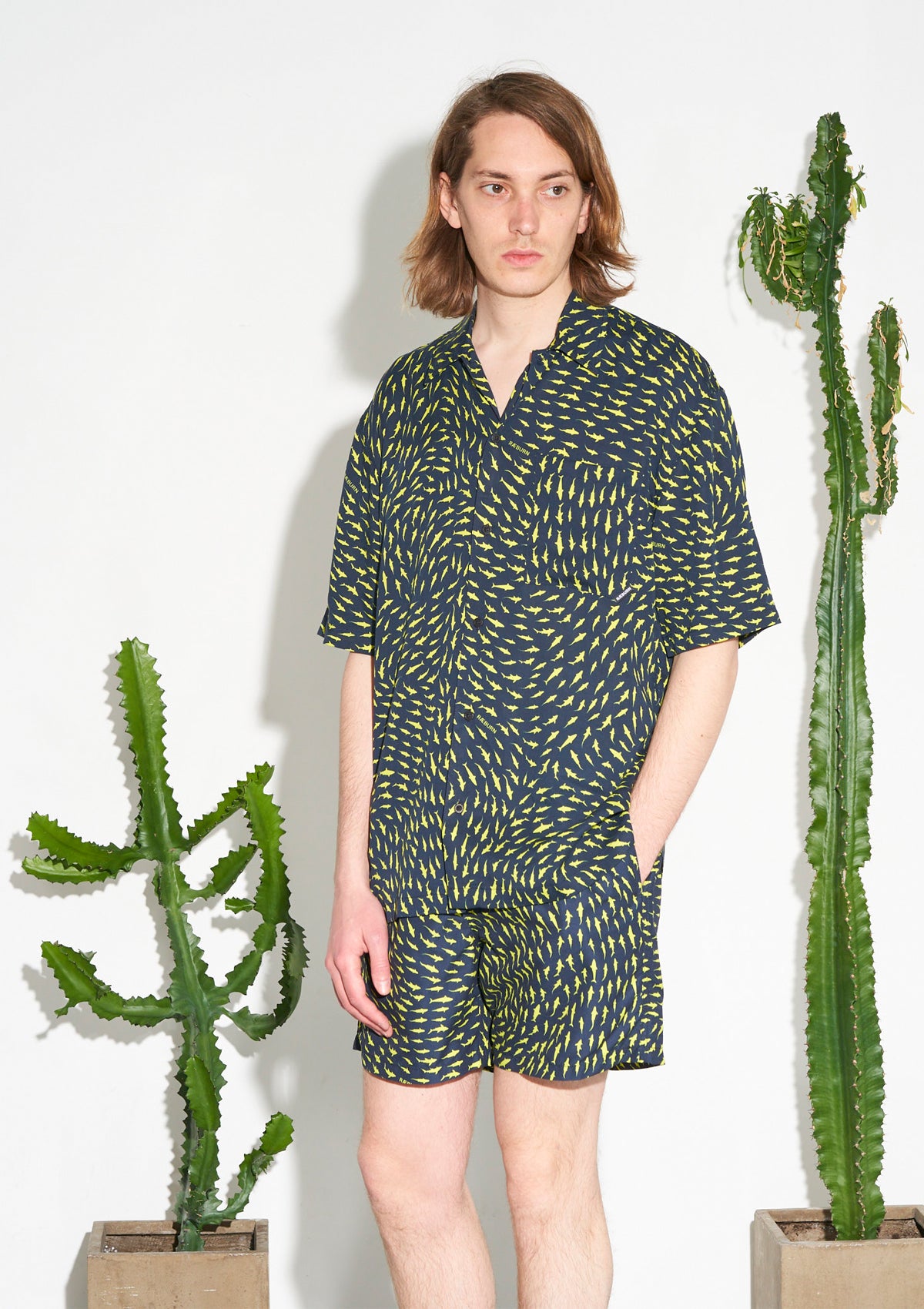 RÆBURN Sharks Yellow Shirt