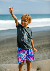 Boardies® Kids SS22 Purple Haze Tie Dye Swim Shorts