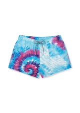Boardies® SS22 Purple Haze Tie Dye Shortie Length Swim Shorts