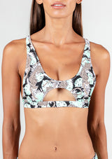 Boardies® Women's Purfect Paradise Cutout Top Close Up Front