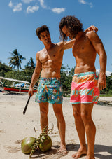 Boardies® Fresh Prince Orange Mid Length Swim Shorts