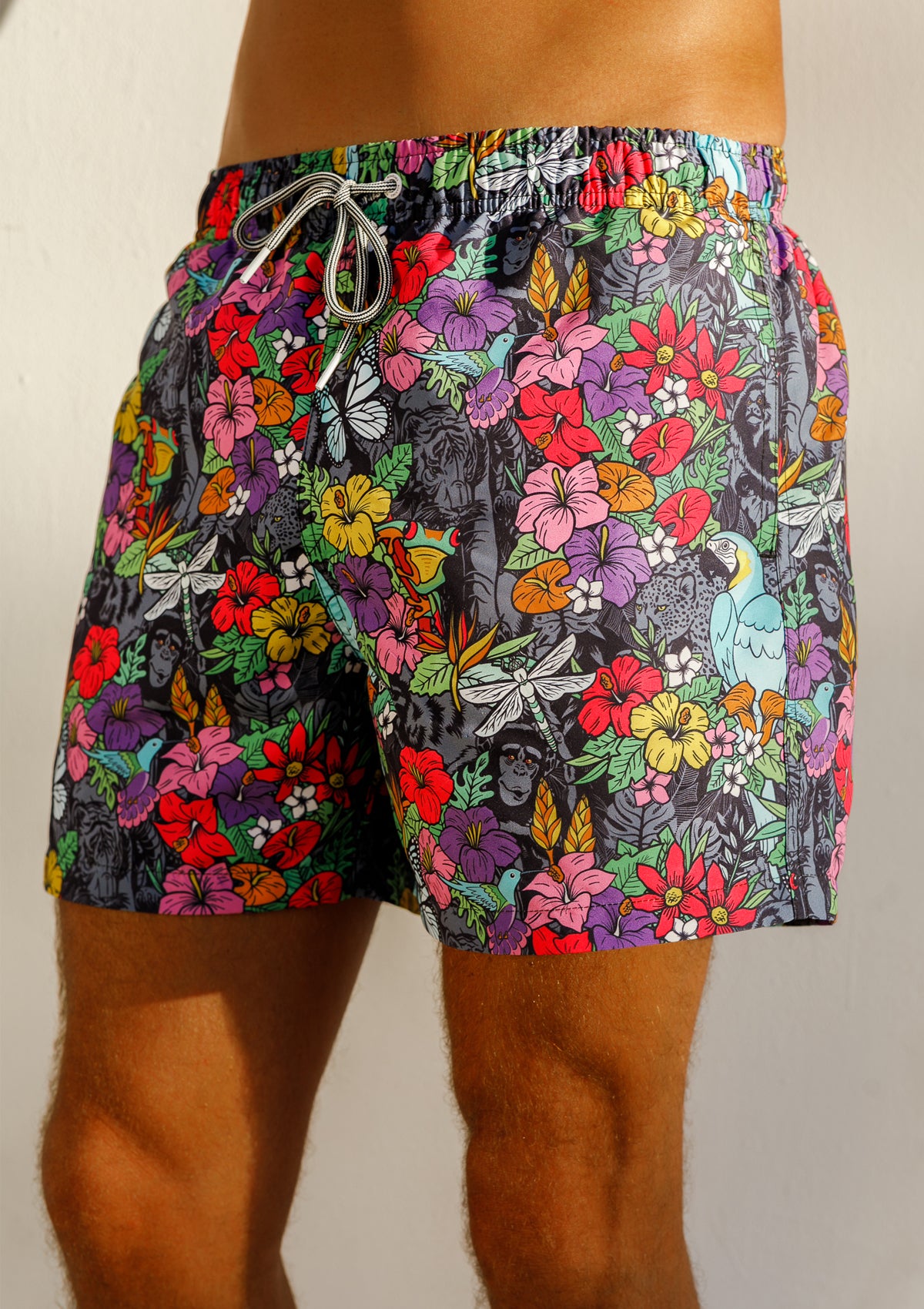 Boardies® SS22 Night Jungle Mid Length Swim Shorts