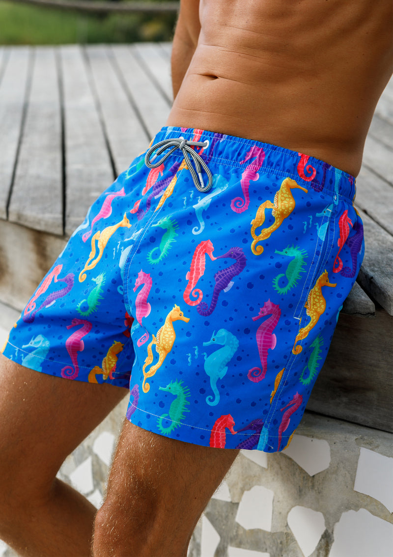 Boardies® Seahorses II Mid Length Swim Shorts