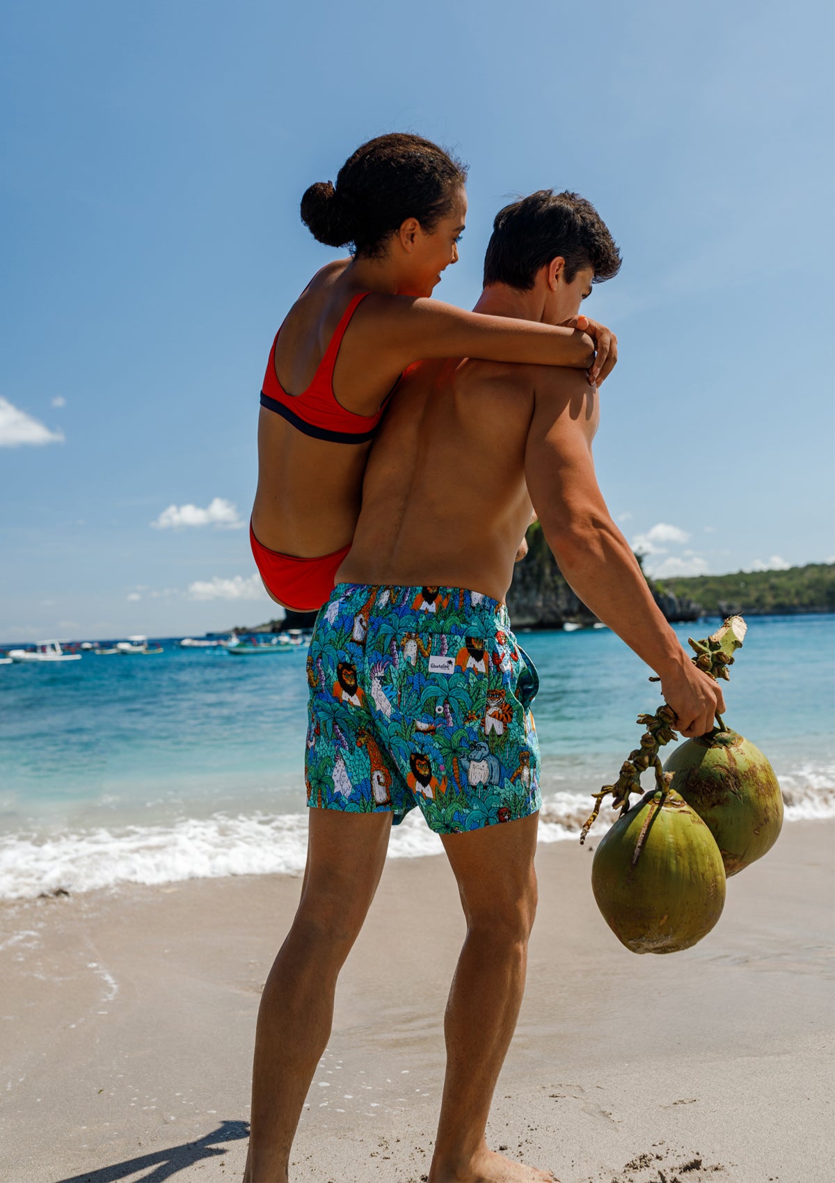 Boardies® X Mulga - SS22 Mulga Jungle II Mid Length Swim Shorts